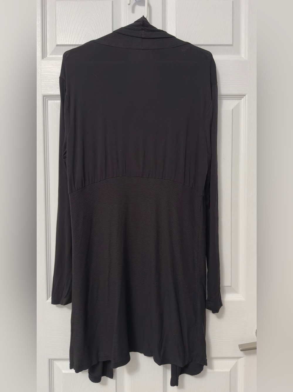 Cato Black Open-Front Women's Cardigan Sweater - Picture 5 of 6